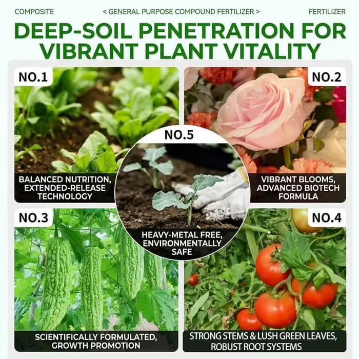 Engrais NPK SERVAVEXA tout usage 15-15-15 - Alimentation végétale granulaire complète et équilibrée pour les légumes