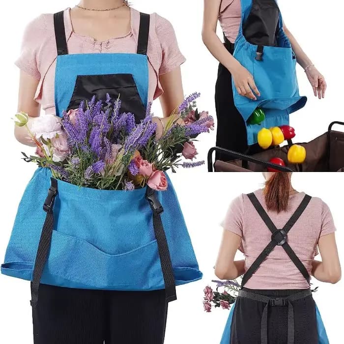 Tablier de cueillette extérieur à grandes poches