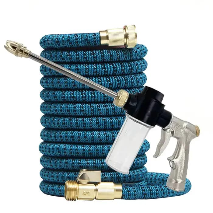Tuyau d'arrosage magique extensible 3/4 pouce haute pression pour lavage de voiture et arrosage avec connecteur