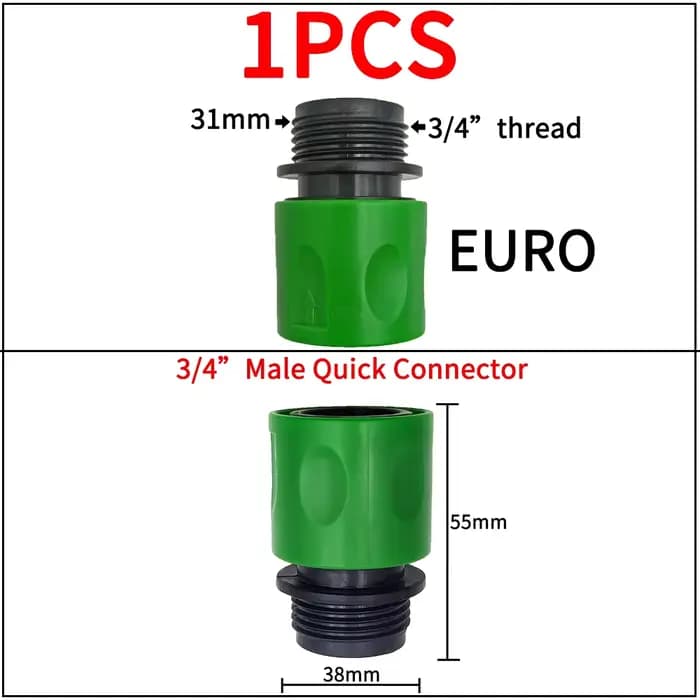 Adaptateurs de robinet de jardin, connecteurs rapides, 1/2 "3/4", séparateurs d'eau d'irrigation gou