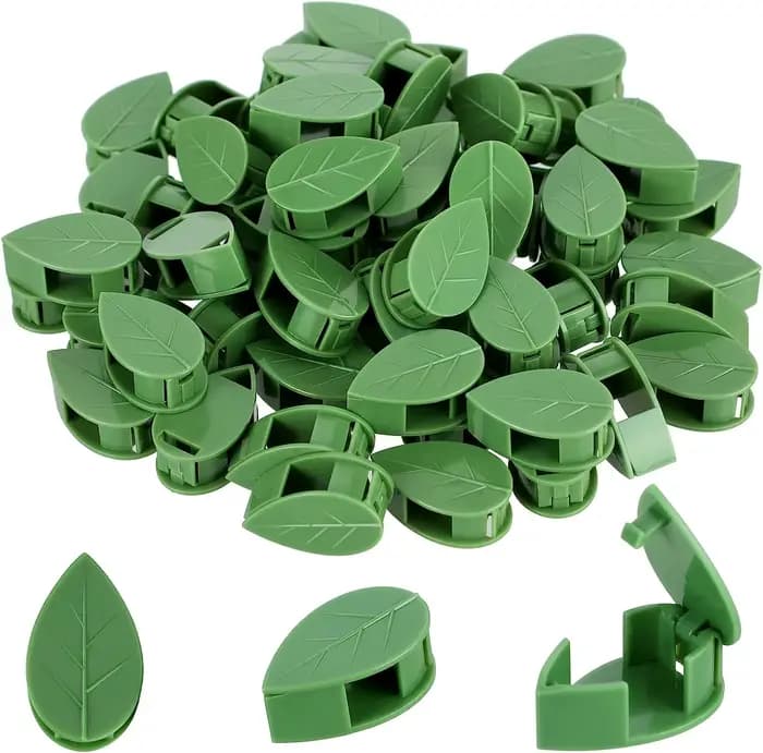Clips de fixation murale pour plantes grimpantes, autocollant acrylique, simulation de feuille verte