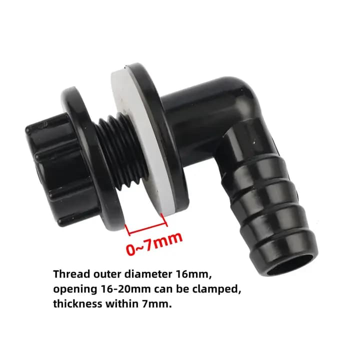 Connecteur de proximité de tuyau de poisson d'aquarium multi-barbe, coude précieux d'eau, raccord de