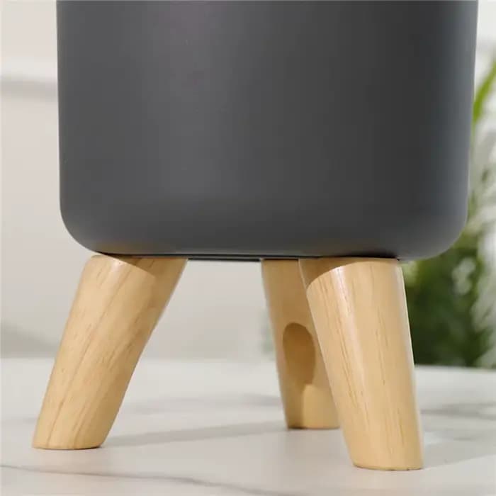 Pots de plantes modernes avec support de pieds en bois, chambre à coucher, salon, sol, pot de fleur