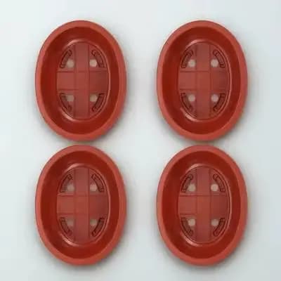 4 pots de fleurs en plastique épaissi pour bonsaïs