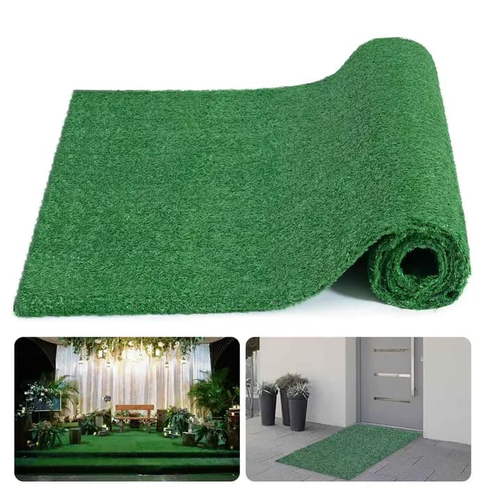 Gazon Élde simulation de prairie, mousse de pelouse, faux polymère vert, tapis de bricolage, micro p