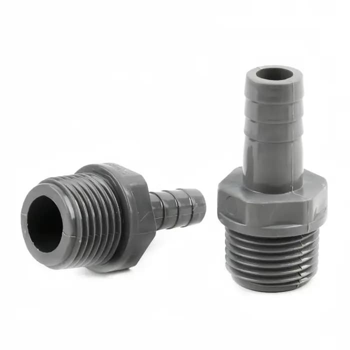 1/3 pièces 1/2 "3/4'' à 8 ~ 16mm gris PVC pagode connecteur à filetage mâle Aquarium Aquarium eau d'