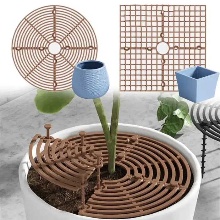 Couvercle de Pot de fleur, grille de Pot de plante, couverture de Protection du sol de jardin, grill