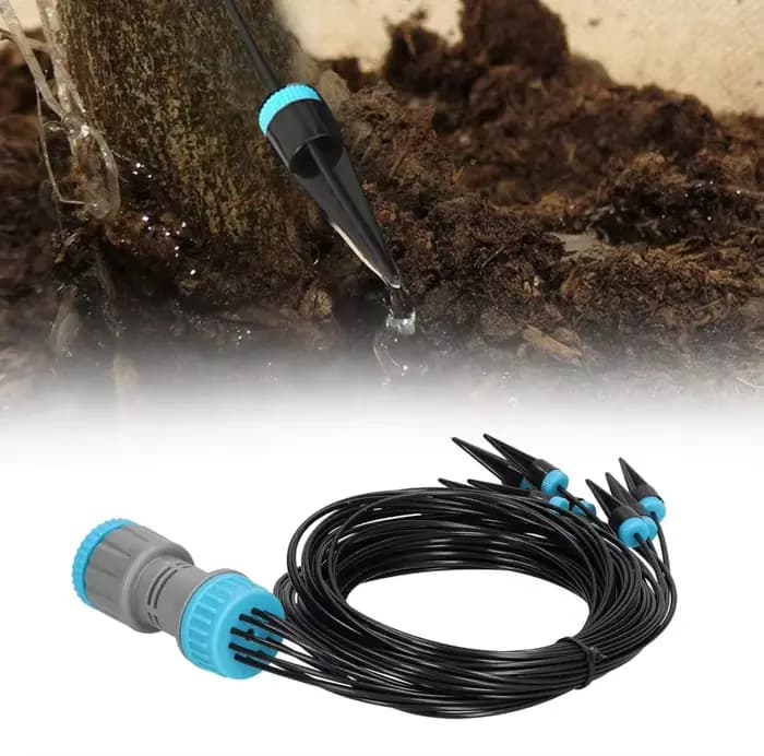 Kit d'irrigation goutte à goutte à 10 têtes, système d'arrosage automatique pour jardin, goutteur de