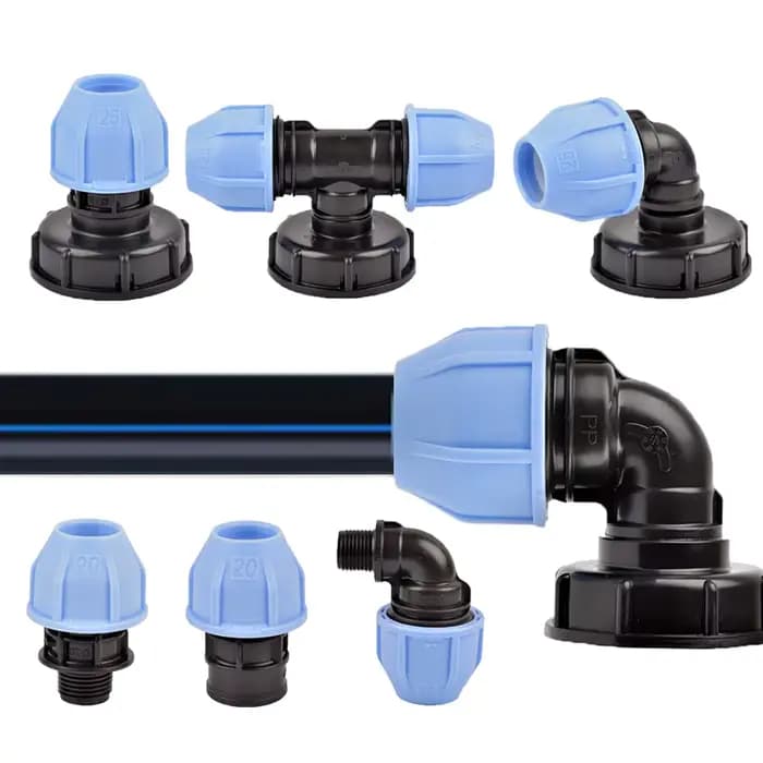 Adaptateur de réservoir d'irrigation IBC, 1 ''1/2'' 3/4'', connexion à filetage grossier OD: 20/25/3