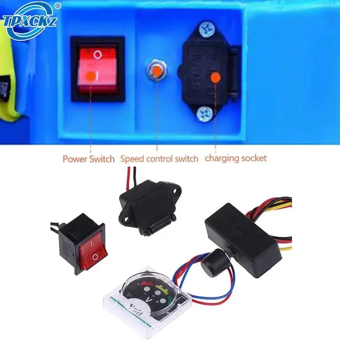 Régulateur de vitesse de pulvérisateur électrique, interrupteur de réglage, ajusteur de position, pu