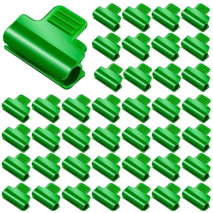 Pinces à Film pour serre, 20 pièces, pour hangar de jardin, rangée de couverture, filet, cerceau de