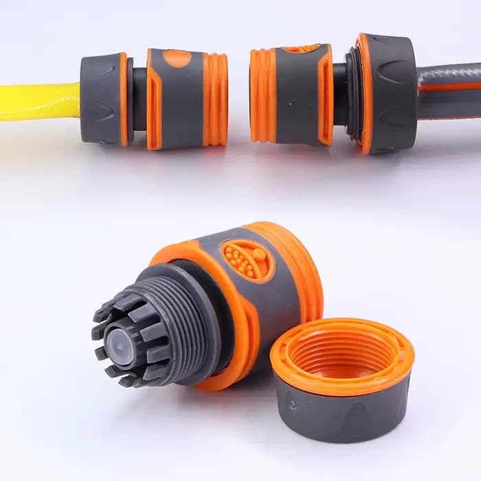 Adaptateur de tuyau d'arrosage 1/2 "3/4", connecteur rapide de 16mm avec arrêt des Joints de coupleu
