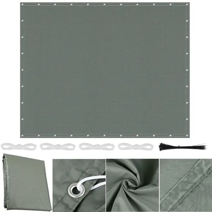Toile d'ombrage avec œillets pour pergola