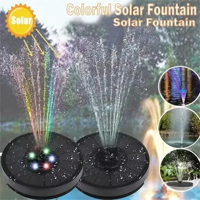 Pompe de fontaine solaire à économie d'énergie, kit d'arrosage des plantes, fontaine solaire colorée