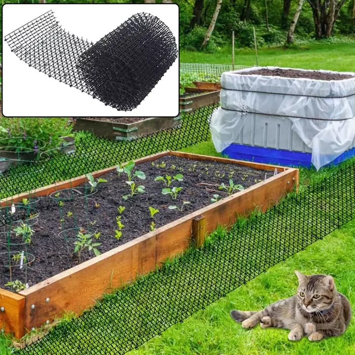 Tapis antiparasitaire de jardin pour chiens et chats, 2M, répulsif dissuasif pour animaux, épouvanta