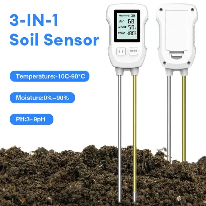 Testeur de sol numérique LCD 3/5 en 1