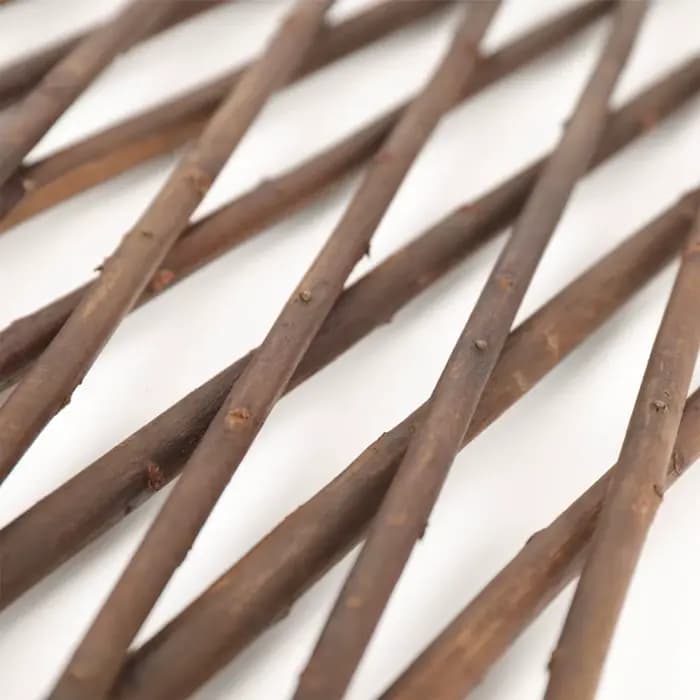 Treillis de jardin extensible en saule, Support pour plantes, treillis grimpant, décoration de clôtu