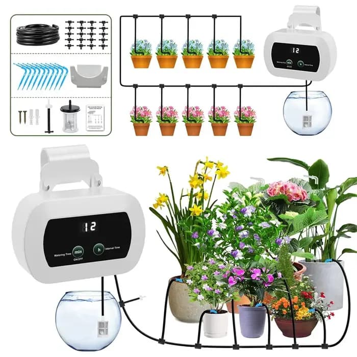 Kit d'irrigation goutte à goutte pour plantes en pot