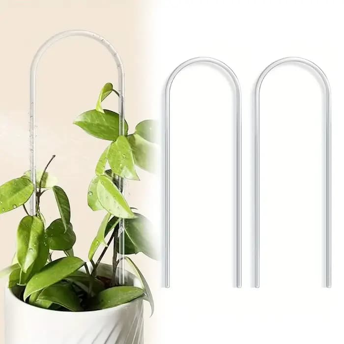 Support pour plantes en acrylique en forme de U, 2 pièces, cadre d'escalade élégant pour plantes, su
