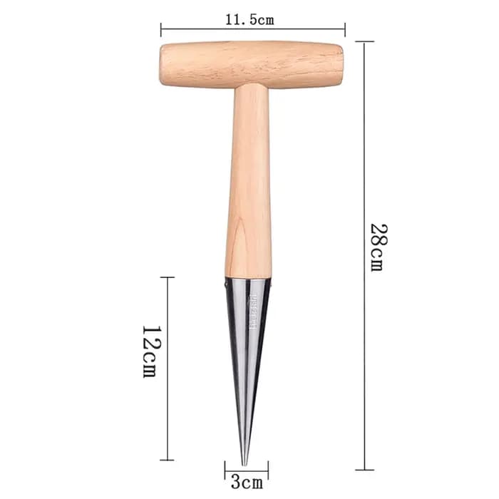 Outils de jardinage en bois pour la plantation de graines et d'ampoules