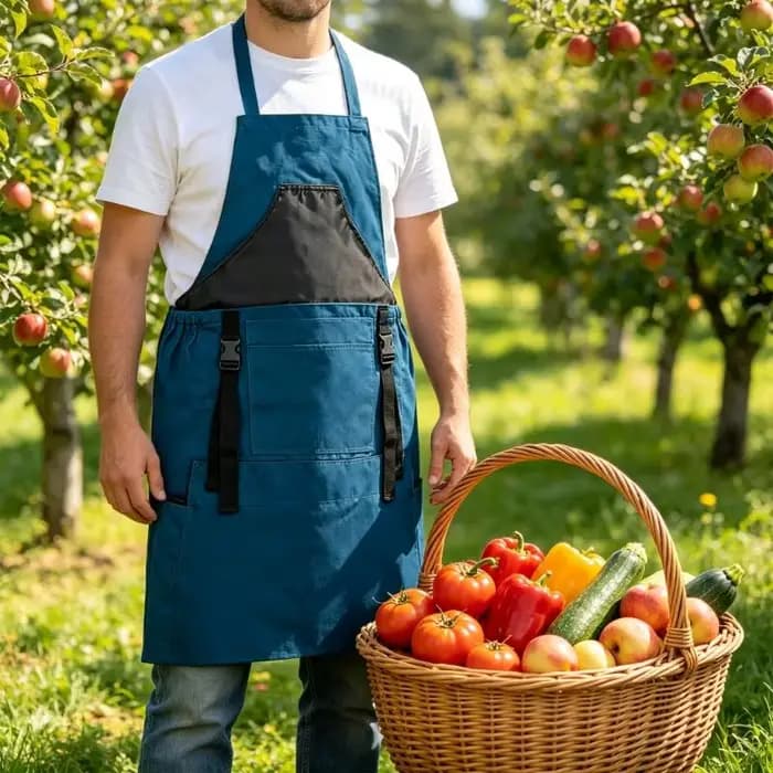 Tablier jardin avec tablier récolte poche pour le jardinage