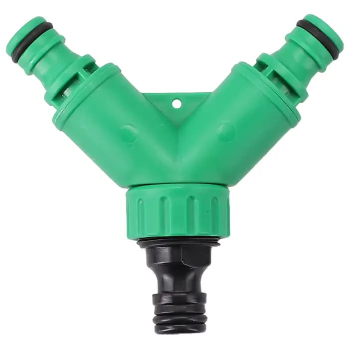 Connecteurs de tuyaux d'eau de jardin à 2 voies, adaptateur de tuyau, Valve de séparation de tuyau e