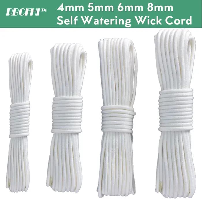 Mèche d'Arrosage existent avec Corde en Coton, 4/5/6/8mm, user inière de Vacances, Système de Bricol