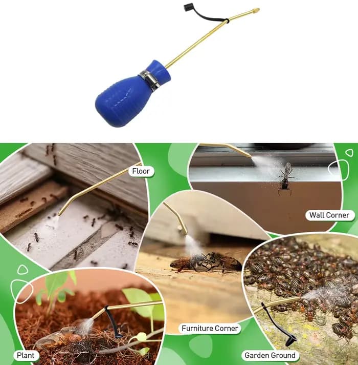 Pulvérisateur de poudre Sbestily pour le jardin, anti-termites, répulsif, à base de diatomées, pour