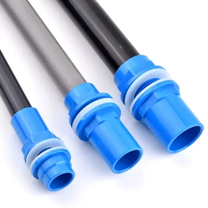 Connecteur de tuyau en PVC bleu 20 ~ 50mm, Joint de Tube d'alimentation en eau d'irrigation de jardi