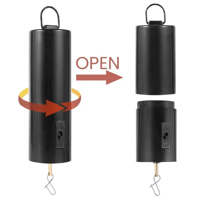 Carillon éolien rotatif suspendu, 30 tr/min, alimenté par batterie, pour boules Disco d'intérieur, o