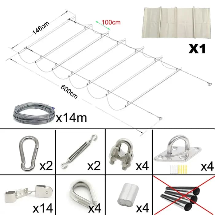Pergola de taille personnalisée