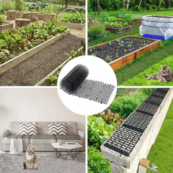 Tapis antiparasitaire de jardin pour chiens et chats, 2M, répulsif dissuasif pour animaux, épouvanta