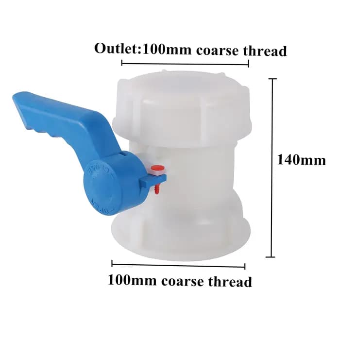 Vanne papillon de réservoir IBC DN40/50/80 62/75/100mm