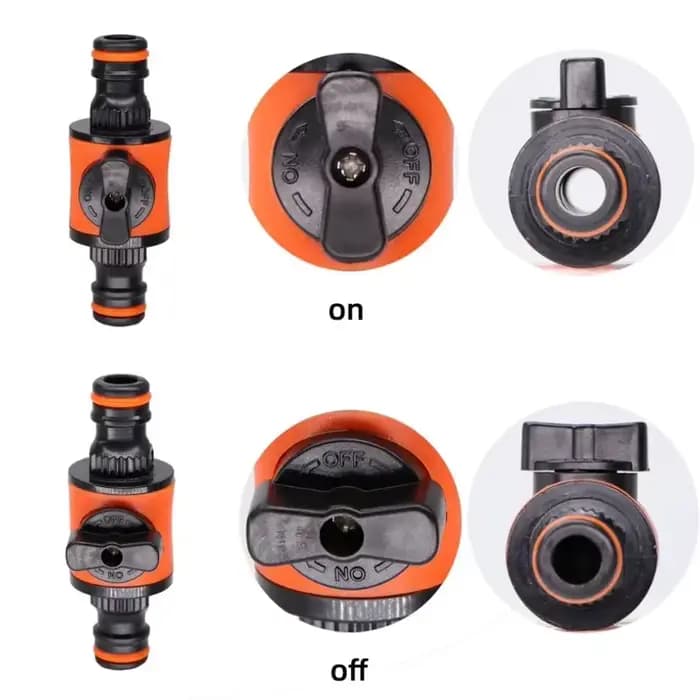 1 pièce/2 pièces Raccord de coupure pour tuyau d'arrosage 16 mm, adaptateur de robinet en plastique,