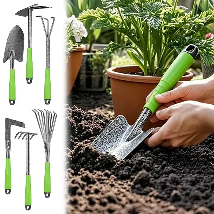Ensemble d'outils de jardinage légers et robustes