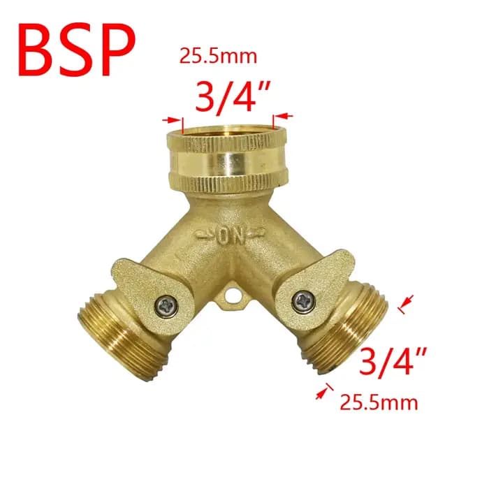 Connecteur de robinet de jardin en laiton, séparateur de tuyau d'arrosage, distributeur d'arrosage d