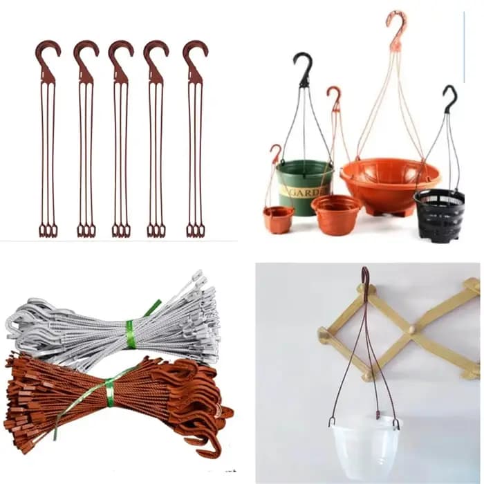10 pièces 36/39/50CM Pots de fleurs suspendus Pots de plantes cintre crochet bassin cintre jardin pa