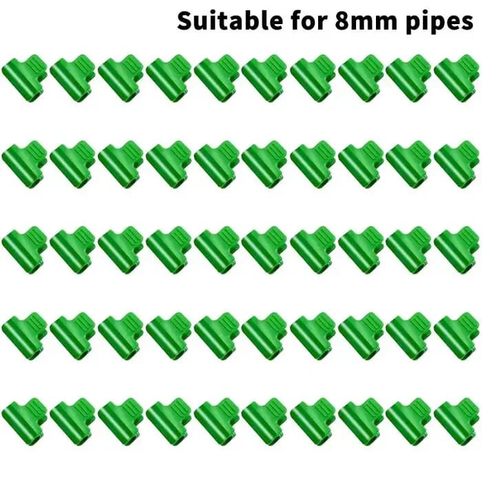 Clips de film de serre en plastique vert