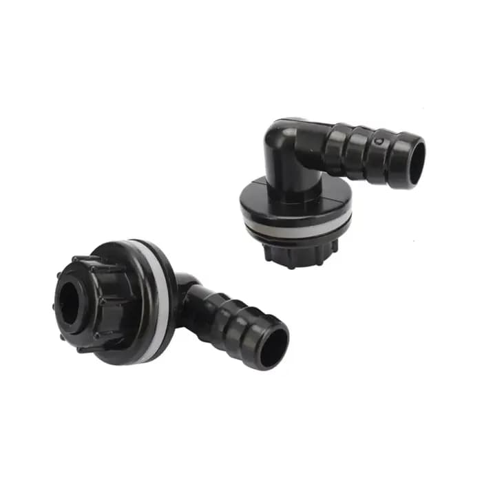 Connecteur de proximité de tuyau de poisson d'aquarium multi-barbe, coude précieux d'eau, raccord de