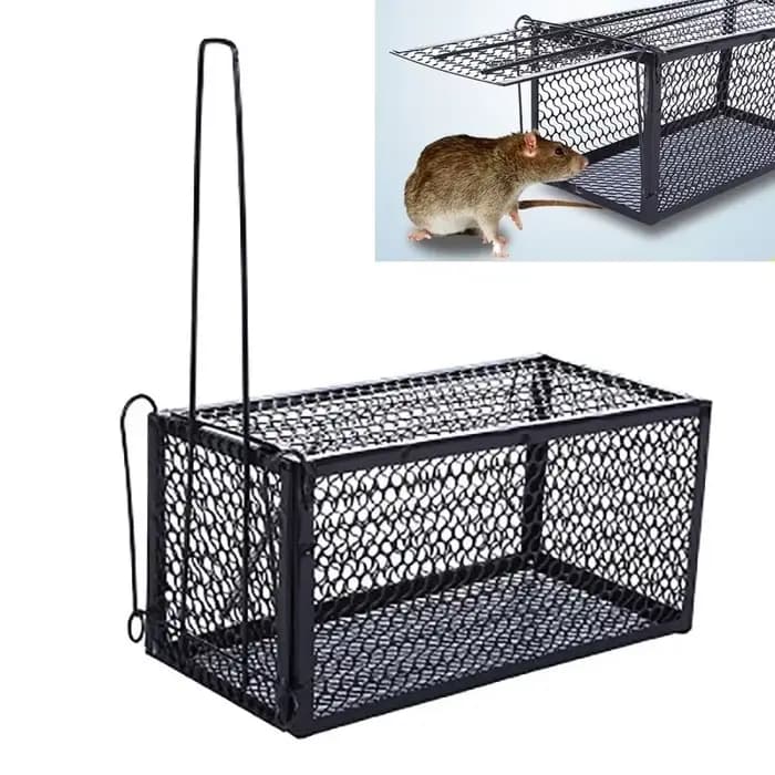 Piège à souris intelligent autobloquant, filet en fer ferme et sûr, collecteur de souris domestique
