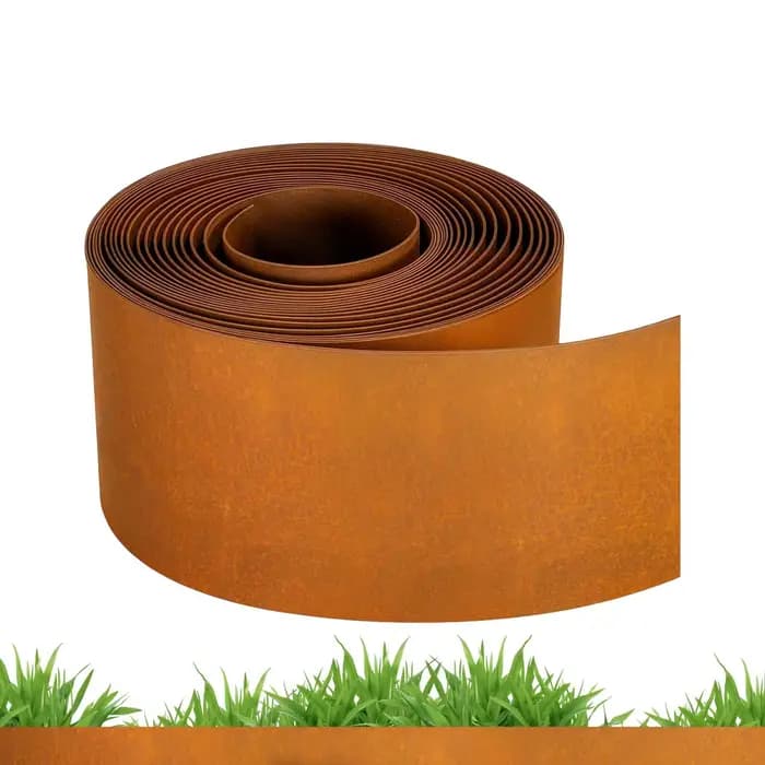 Bordure de jardin en acier résistant aux intempéries, découpable, pour pelouse, aménagement paysager, serre intérieure, cour et patio