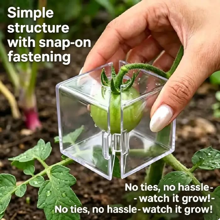 Faites pousser vos propres tomates cubiques ou triangulaires, ensemble de moules transparents en PP pour la formation de fruits, gadget de jardinage réutilisable pour des salades surprenantes