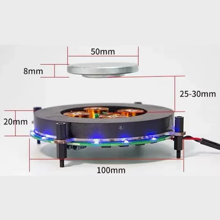 Module Maglev en métal nu suspendu 500-600g pour usine de plantes en pot, cabine Maglev