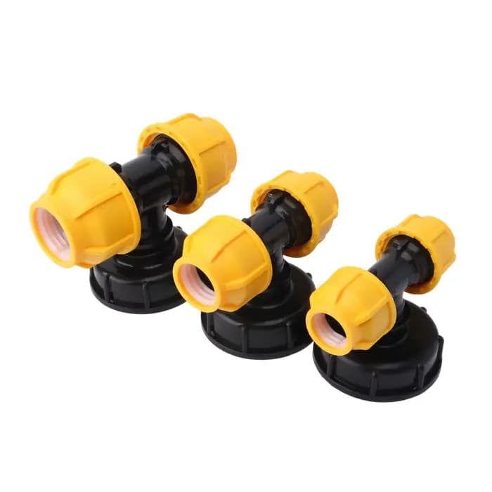 Adaptateur de réservoir IBC S60 x 20mm/25mm/32mm, connecteur de tuyau PE/PVC, raccords coudés et en