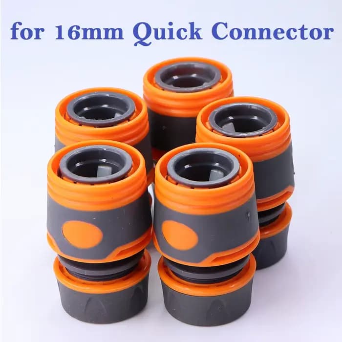 Adaptateur de tuyau d'arrosage 1/2 "3/4", connecteur rapide de 16mm avec arrêt des Joints de coupleu