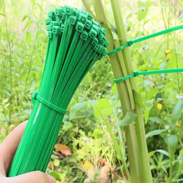 Cerclage de jardinage, attaches à fermeture éclair, enroulement en plastique, fixation des plantes,