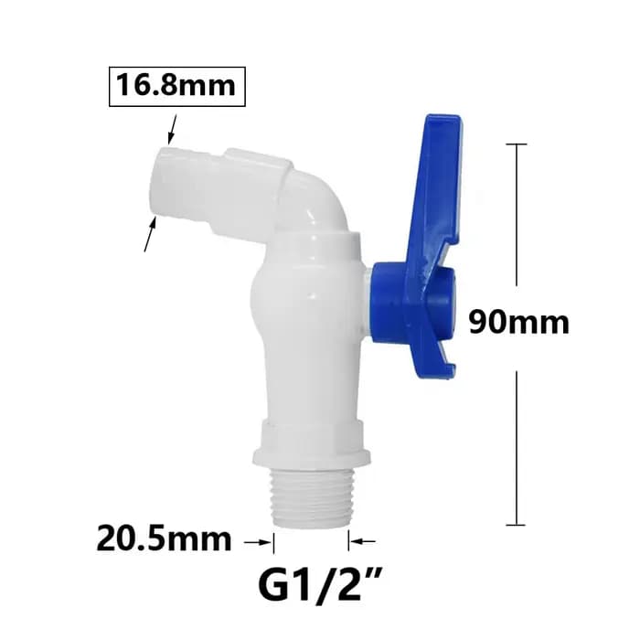 Adaptateur de réservoir IBC 60mm, connexion de Valve filetée 1/2 "3/4", connecteurs de robinet de bo