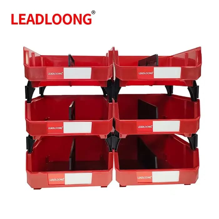 LEADLOONG V4 bac de rangement d'outils 6 pièces 11x11x5 pouces/27.6*27.9*12.8 cm boîte