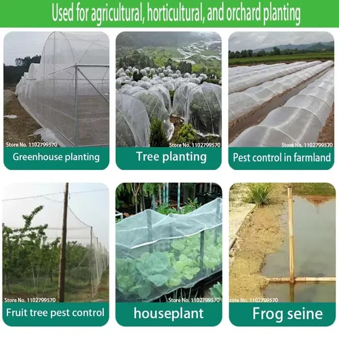 Filet de protection pour arbre fruitier, serre, légume, insecte, jardin, légumes, tunnel, fin