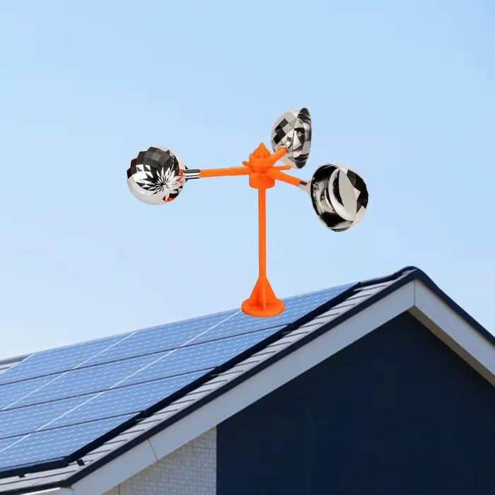 Moulin à Vent Anti-Épouvantail pour Oiseaux, Dispositif Rotatif Durable avec Moulage de Vis, pour Ar